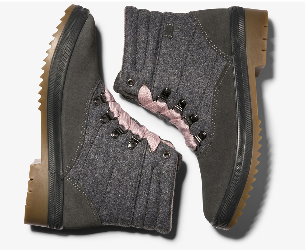 Botas Keds Mujer Gris Oscuro - Camp Water-Resistant W/ Thinsulate™ - 652-QYNITD